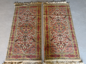 2 tappeti persiani iraniani turchi HEREKE antichi