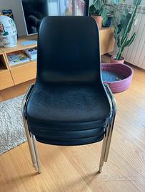 Sedie mono scocca in pvc per conferenze e convegni