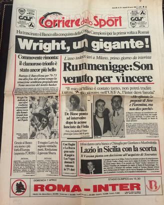 Vittoria Coppa Campioni Banco di Roma 30/03/1984