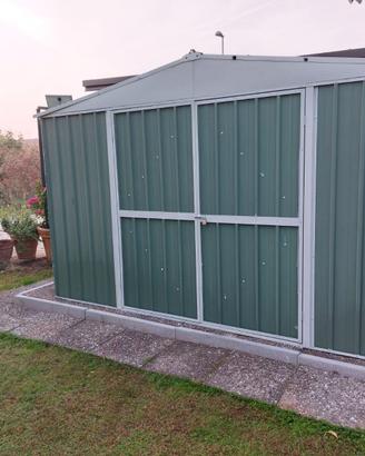 Box in Acciaio da giardino 360x345cm verde
