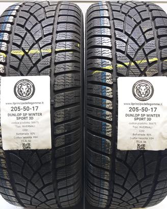 2 GOMME 205 50 17 DUNLOP A56675