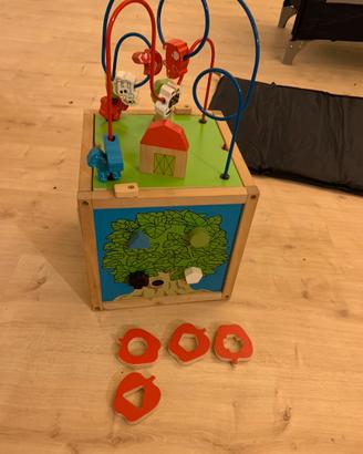 Kidkraft cubo multi attività  in legno