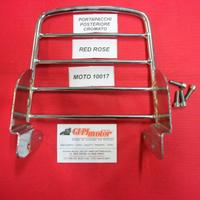 PORTA PACCHI POSTERIORE  CROMATO RED ROSE