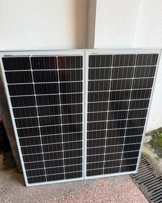 2 Pannelli solari 100w mai usati