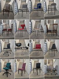 Sedie da campionature per rinnovo esposizione