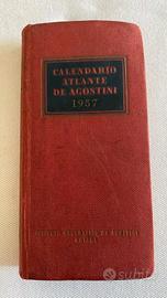 Calendario atlante de agostini 1957 - 53° anno