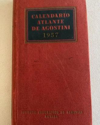 Calendario atlante de agostini 1957 - 53° anno