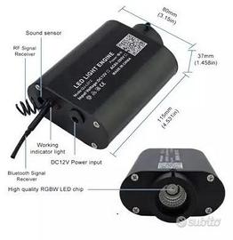 Kit Cielo Stellato Fibra Ottica RGBW LED 16W 300pc