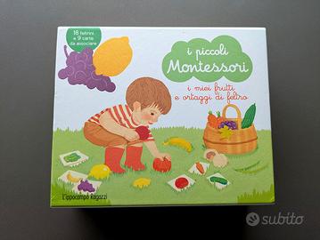 Gioco frutti e ortaggi in feltro Montessori