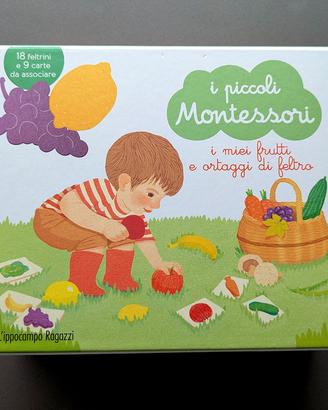 Gioco frutti e ortaggi in feltro Montessori