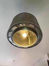 Lampadario artigianale post-industriale