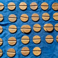 Lotto gettoni telefonici 30 pezzi per collezionis