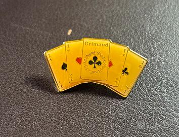 Spilla con 5 assi marchiata Grimaud rara coll