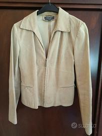 Giubbino donna in pelle scamosciata 