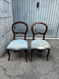 Coppia Sedie Antiche da restaurare