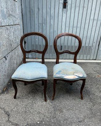 Coppia Sedie Antiche da restaurare