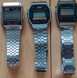 tre orologi quarzo anni 80'