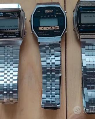 tre orologi quarzo anni 80'