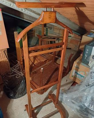 1 servo muto vintage, appendiabiti in legno