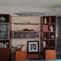 Parete attrezzata in legno ciliegio