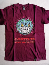 T-Shirt Covid Design Keep Distance, Ultra Cotton
