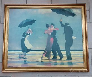 Quadro riprod. rilievo legno Vettriano The Singing