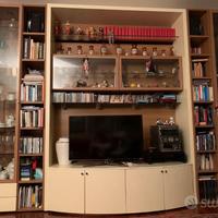 Libreria soggiorno Mill Due laccata panna 3,45