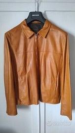 Giubbino pelle Bruno Magli color marrone chiaro 54