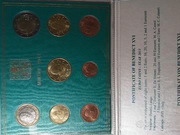 Divisionale Vaticano Papa Benedetto XVI anno 2013