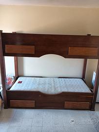 Letto a castello in legno