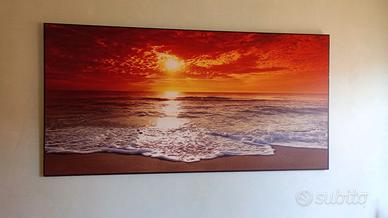 Quadro convas tramonto sul mare