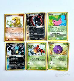 Lotto di 6 Carta Pokemon ex Team Rocket Returns