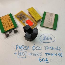 Fresa inserti  + placchette -utensili - fresatrice