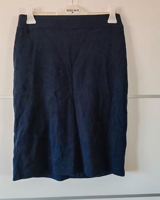 Gonna blu midi tubino Saint Germain taglia 46