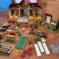 playmobil grande maneggio +  lavaggio + percorso