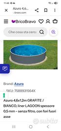 piscina rigida acciaio rotonda 4,60x1,20 
