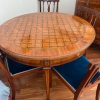 Tavolo con sedie, originale fine ‘800