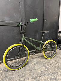 BMX 20" Wipe - Verde Militare/Fluo made in italy