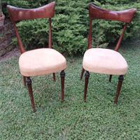 coppia sedie imbottite anni 60 vintage epoca