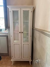 Mobiletto vetrina Mobili Paganelli- crema anticata
