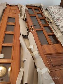 porta in legno massello con vetri