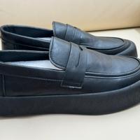Mocassino scarpa slip on nera ecopelle 41 nuove