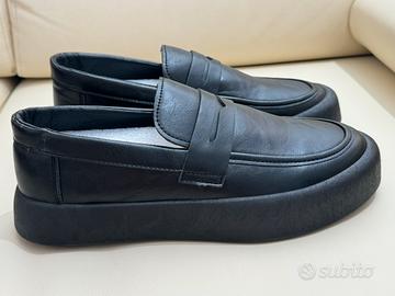 Mocassino scarpa slip on nera ecopelle 41 nuove