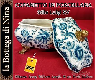 COFANETTO IN PORCELLANA STILE LUIGI XV