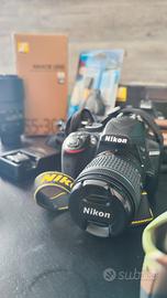 Nikon D3400 wifi più accessori - 18-55+70-300