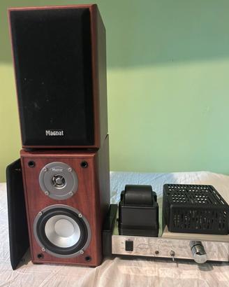 Amplificatore ibrido itube+casse magnat