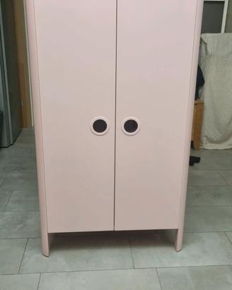 Armadio IKEA BUSUNGE Mobiletto Rosa per Cameretta