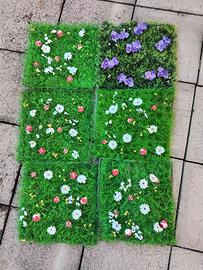 Set 6 tavolette erba sintetica