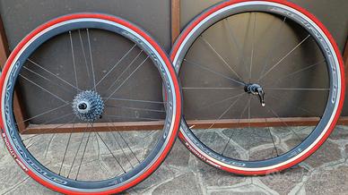 Coppia di cerchi completi x gruppi Shimano o Sram