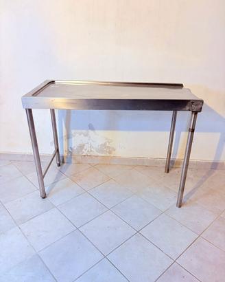 Tavolo professionale in acciaio inox 120x59